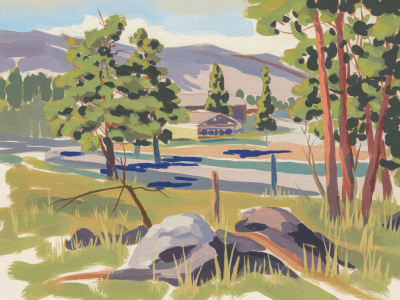 How to create gouache–acrylic hybrid studies that withstand varnishing using absorbent ground and artist-grade fixatives