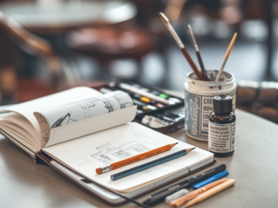 How to build a portable mixed-media kit for train or café sketching that survives spills and tight spaces