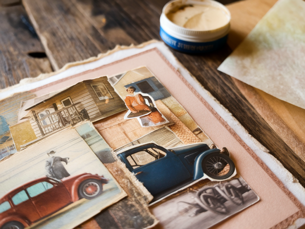 how to stabilise delicate collage edges with archival tissue and wheat starch paste