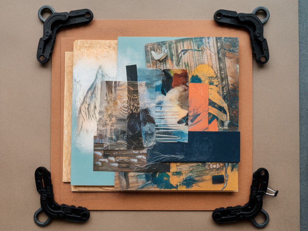 how to build a repeatable transport-safe portfolio for fragile mixed-media pieces using archival board and corner clamps