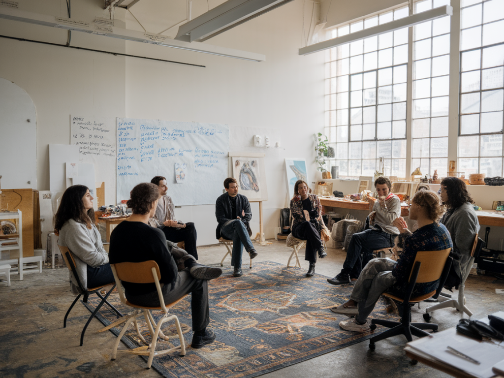 How to structure a 60-minute studio critique session to level up a body of work before exhibition