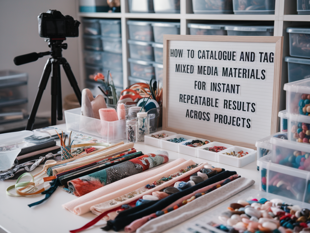 How to catalogue and tag mixed-media materials for instant repeatable results across projects