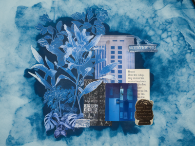 simple cyanotype and collage hybrids for illustrators wanting experimental prints